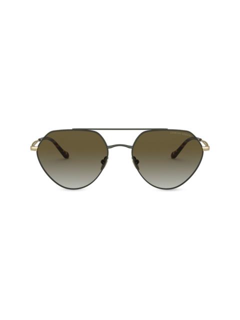 geometric pilot sunglasses