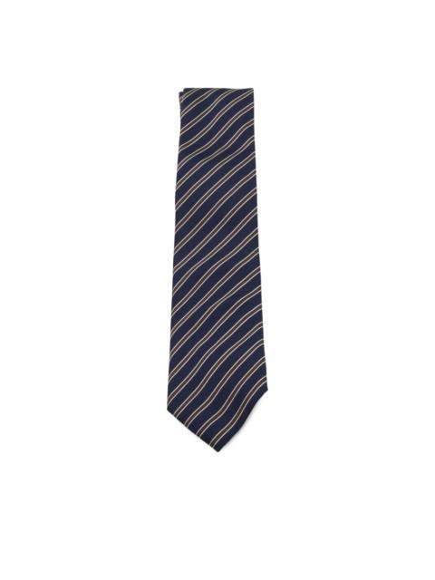 diagonal-striped tie