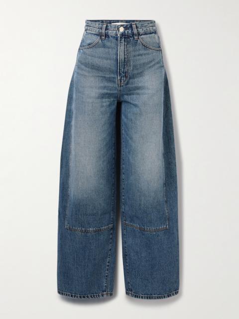 The Rhone Paneled High-rise Barrel-leg Jeans
