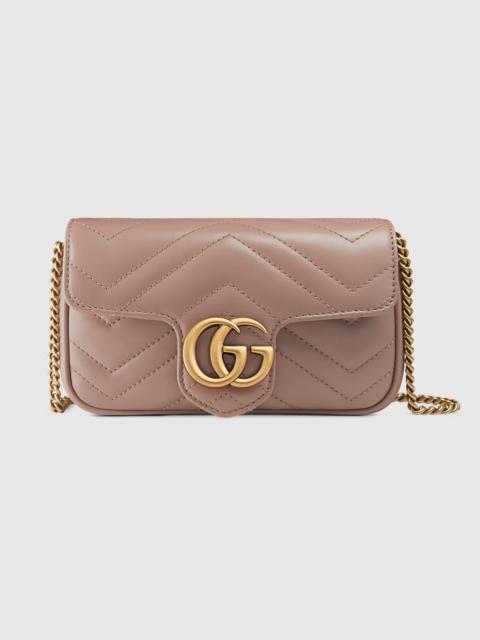 GG Marmont matelassé leather super mini bag