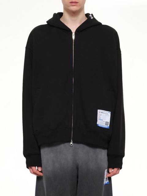 Instrumental Heavy Weight Zip Hoodie in Black