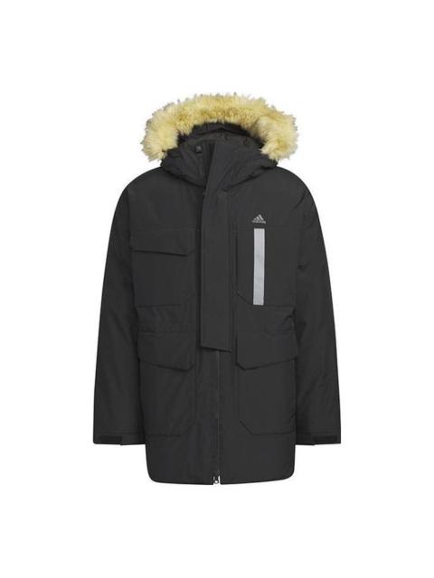 adidas Furry Down Parka 'Black' IS0366