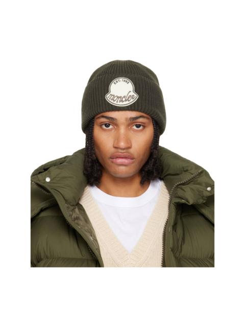Green Virgin Wool Beanie