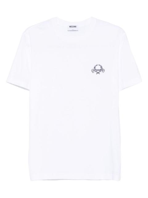 logo-embroidered T-shirt
