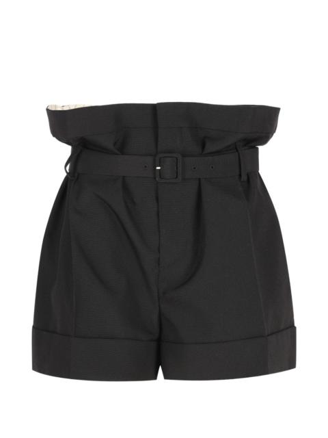 paperbag belted shorts