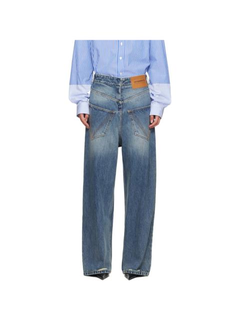 Blue Back To Front Jeans