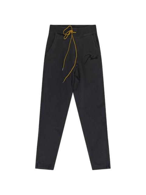 script logo relaxed track pants