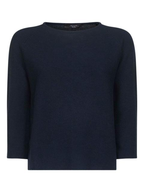 boat-neck sweater