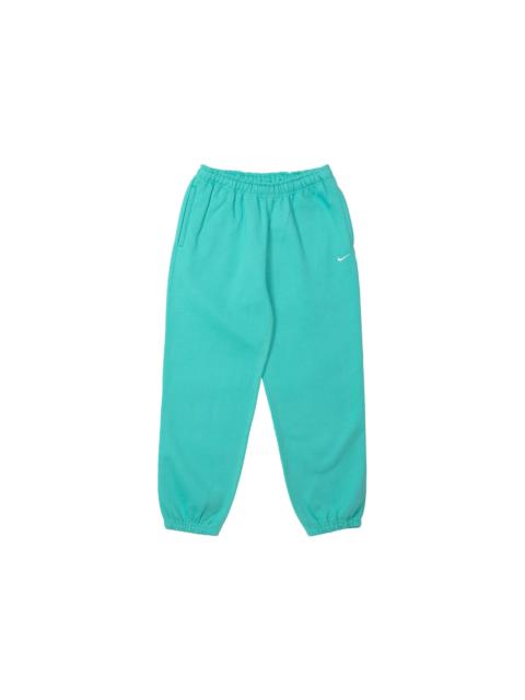 Nike Solo Swoosh Fleece Trousers Washed Teal/White