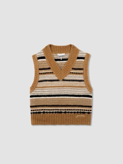 Gilet Soft Wool Stripe