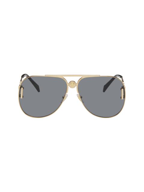 Gold Medusa '95 Pilot Sunglasses
