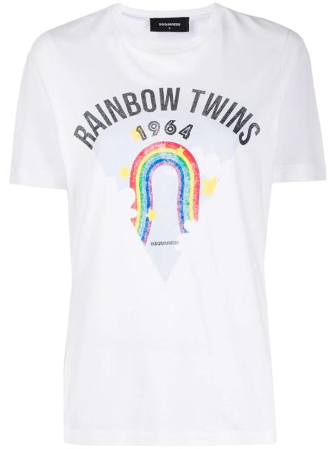 rainbow print T-shirt