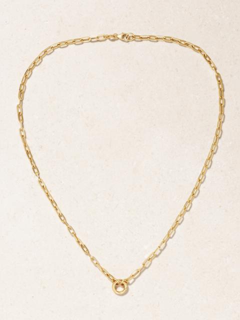 Refined Open Clip 18-karat Gold Necklace