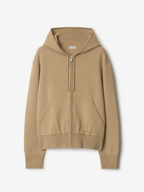Wool Blend Zip Hoodie