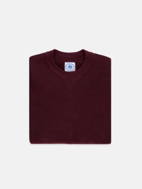 MADE-IN-USA BURGUNDY HEAVYWEIGHT SWEATSHIRT