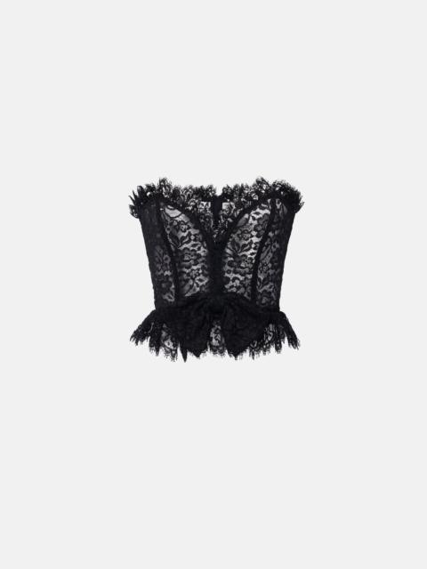 LACE BUSTIER WITH BOW