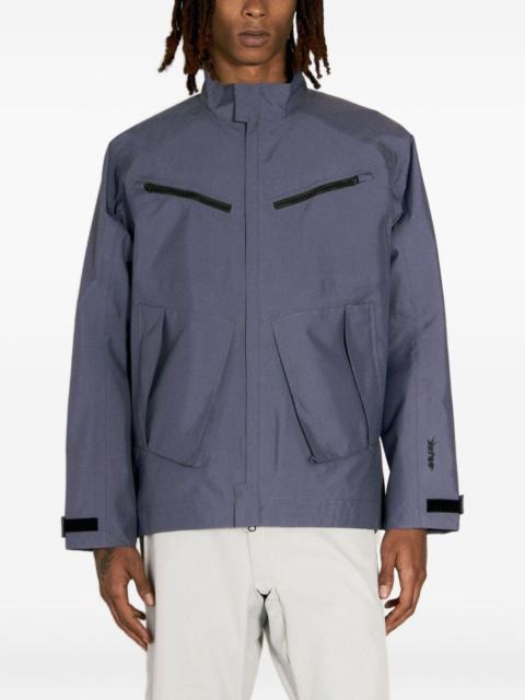 logo-embroidered jacket