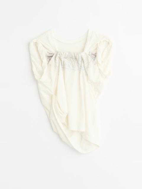 Twisted T-Shirt Farewell Print Cotton Jersey