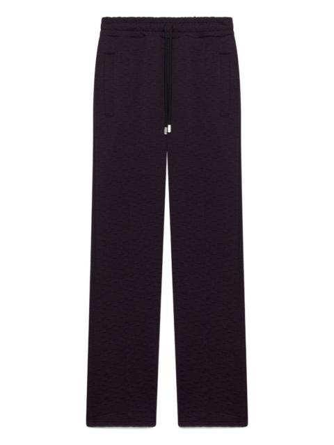 monogram-jogger straight trousers