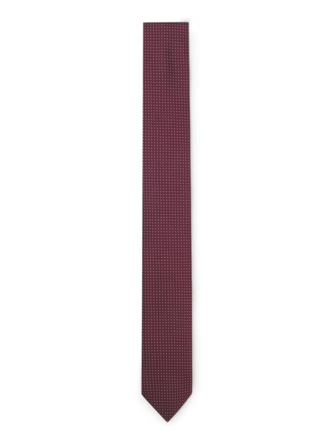 JACQUARD-PATTERN TIE IN A SILK BLEND