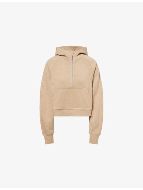 Scuba Half-Zip Cotton-Blend Hoody