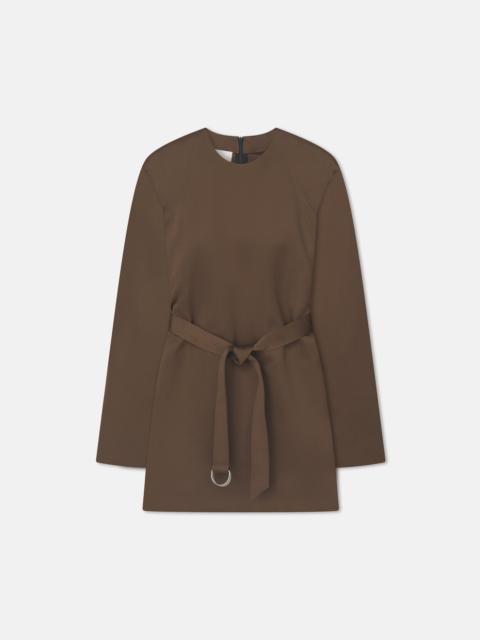 Structured Satin Mini Dress