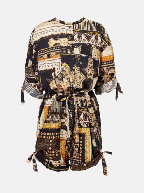 Niely printed cotton romper