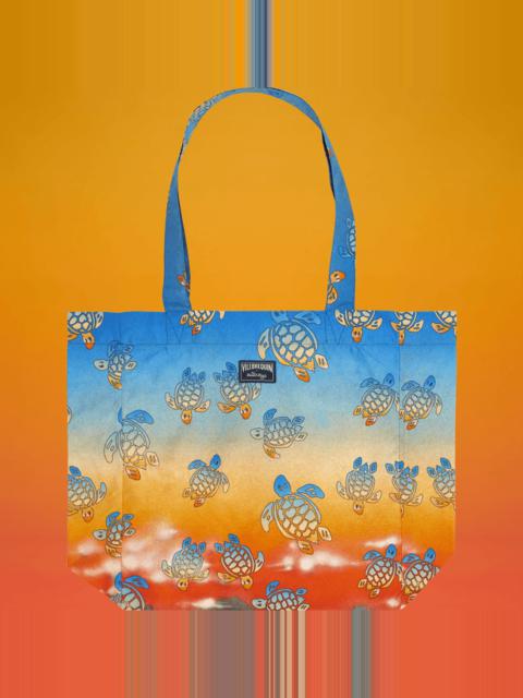 VILEBREQUIN Linen Tote Bag Ocean Wave - Vilebrequin x Maison Kitsune