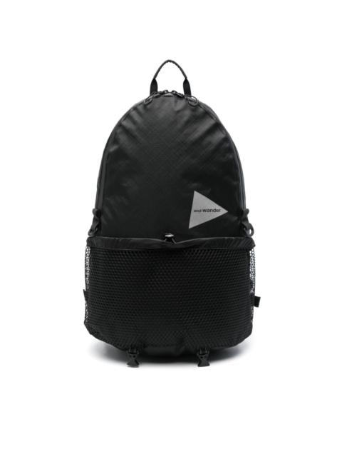 logo-print backpack