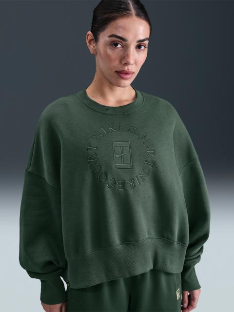 NikeCourt Heritage Phoenix Fleece Women's Over-Oversized Crew-Neck Sweatshirt