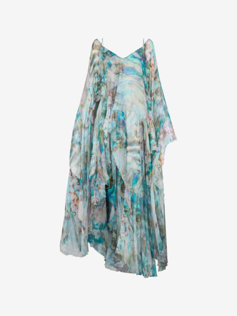 Mermaid Print Long Dress