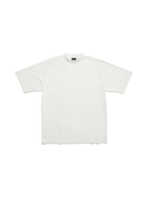 Women's Balenciaga Back T-shirt Large Fit in White