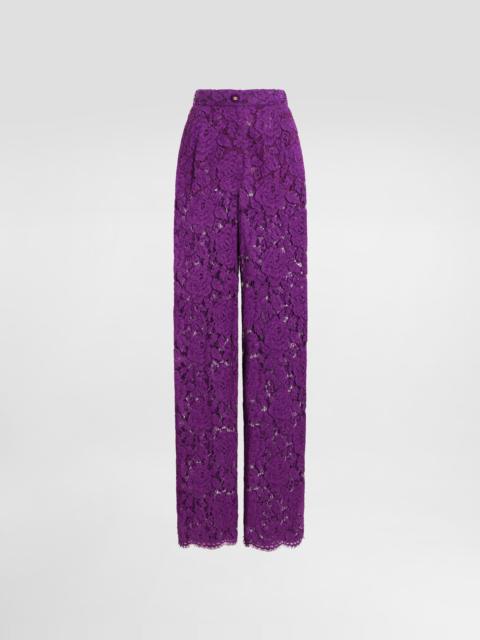 Cordonetto lace trousers