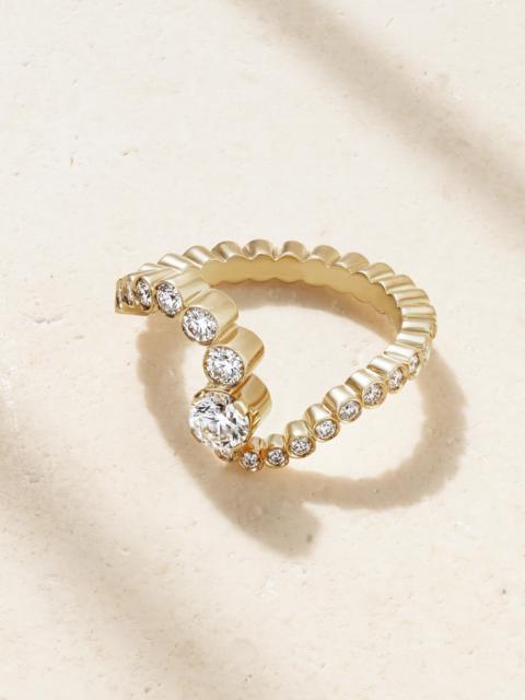 Ocean Ensemble 18-karat Recycled Gold Diamond Ring