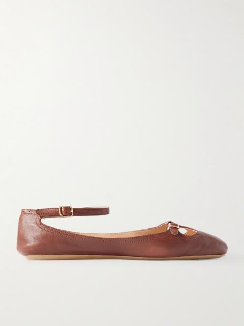 Misty Laser-cut Leather Ballet Flats