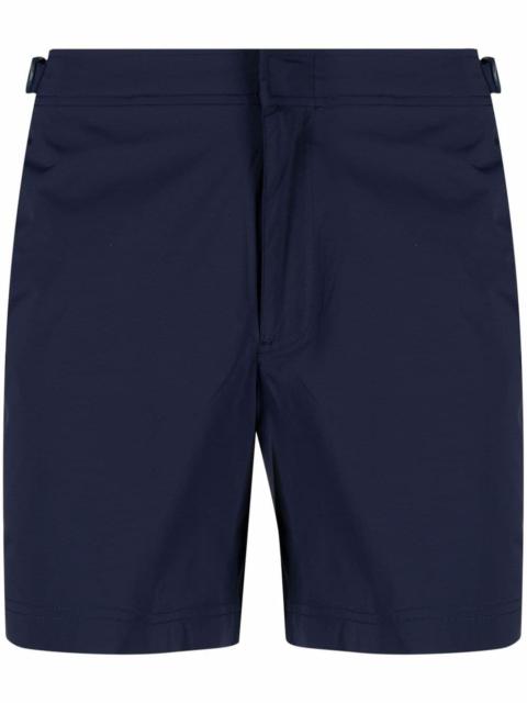buckle-fastening swim shorts