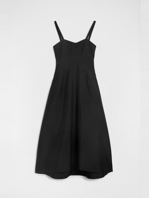Techno Gabardine Bustier Dress