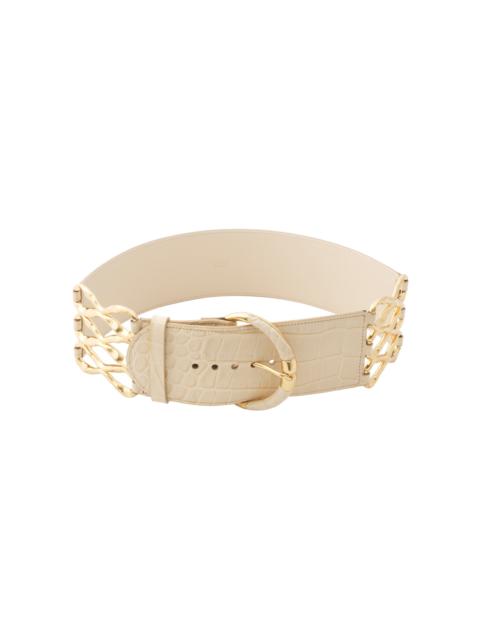 Chloé Camera Chain Belt ivory