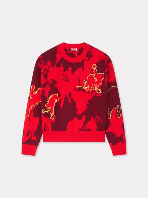 'Lunar New Year' jumper in mixed cotton and wool