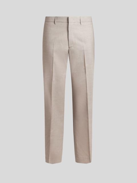 SLUB WOOL-BLEND TROUSERS