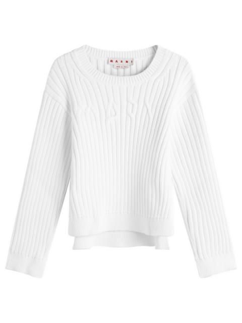 Marni Logo Sweatshirt in Rib