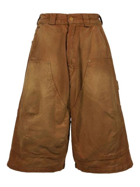 cotton wide-leg shorts