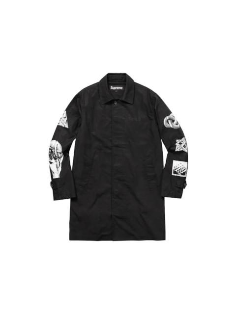 Supreme MC Escher Trench Coat Black