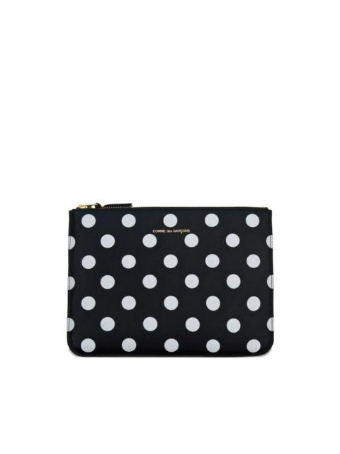 polka-dot pattern wallet