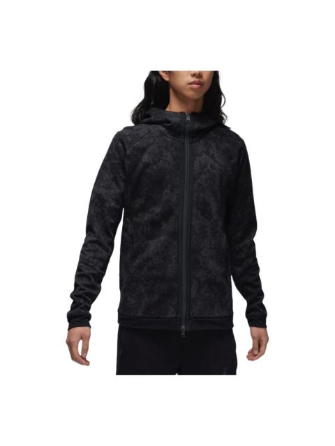 Air Jordan Dri-FIT Sport Full-Zip Hoodie Asia Sizing 'Black Grey' FN5847-010