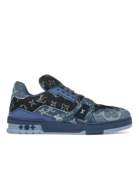 Louis Vuitton LV Trainer Blue Patchwork Monogram Denim