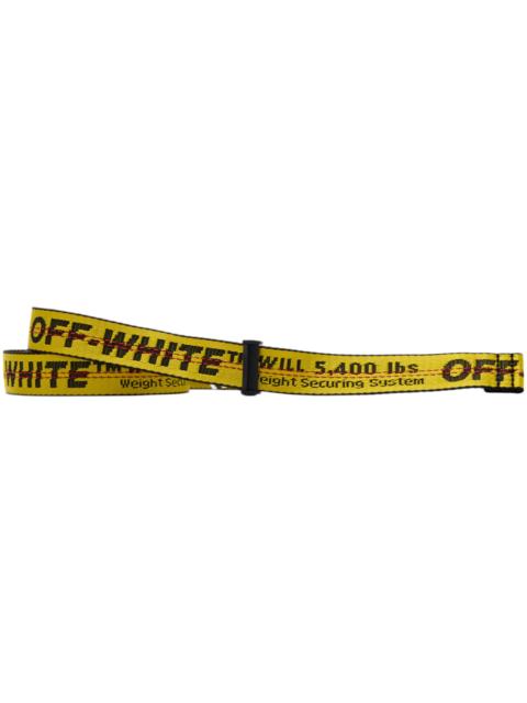 OFF-WHITE Mini Industrial Belt (SS19) Yellow/Black