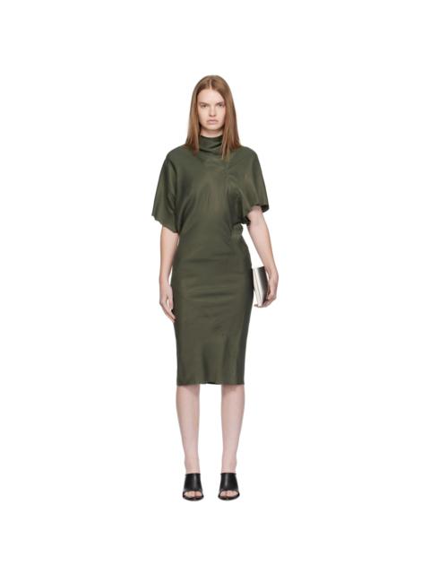Khaki Concordians Seb Midi Dress