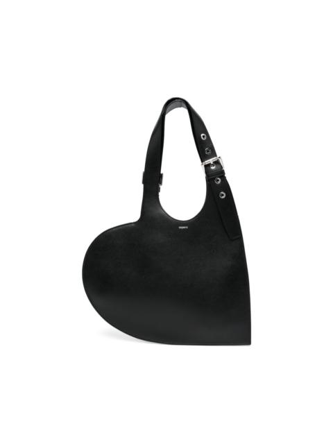 heart buckle shoulder bag