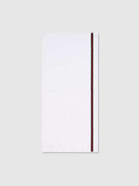 Cotton blend sports towel with Web